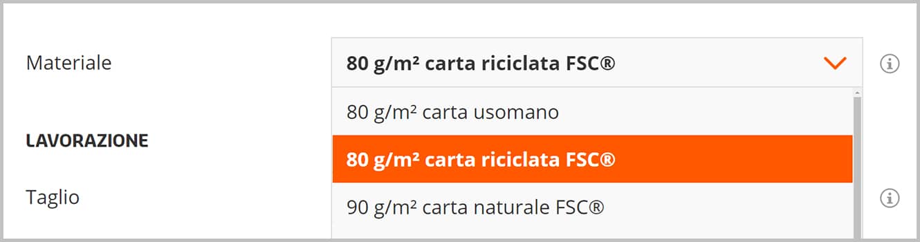 Etichetta FSC®   Step 1