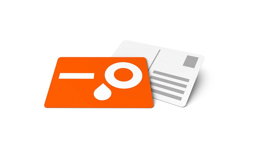 Cartoline con angoli arrotondati