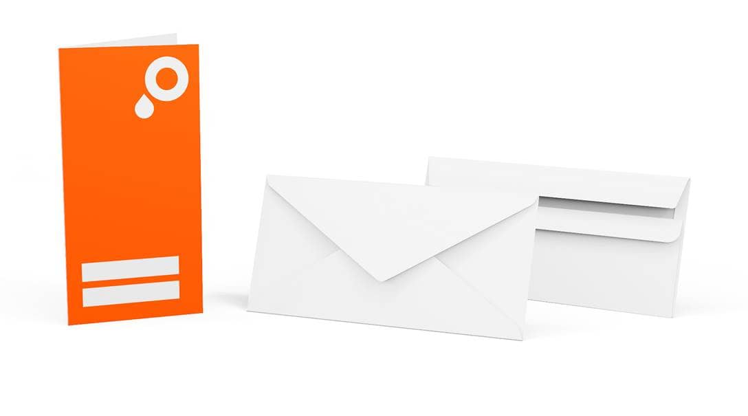 Biglietti di auguri DIN lungo con buste