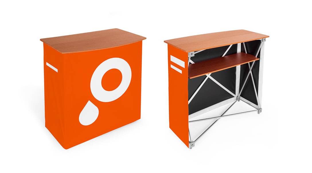 Immagine banchetto da fiera in tessuto fronte/retro