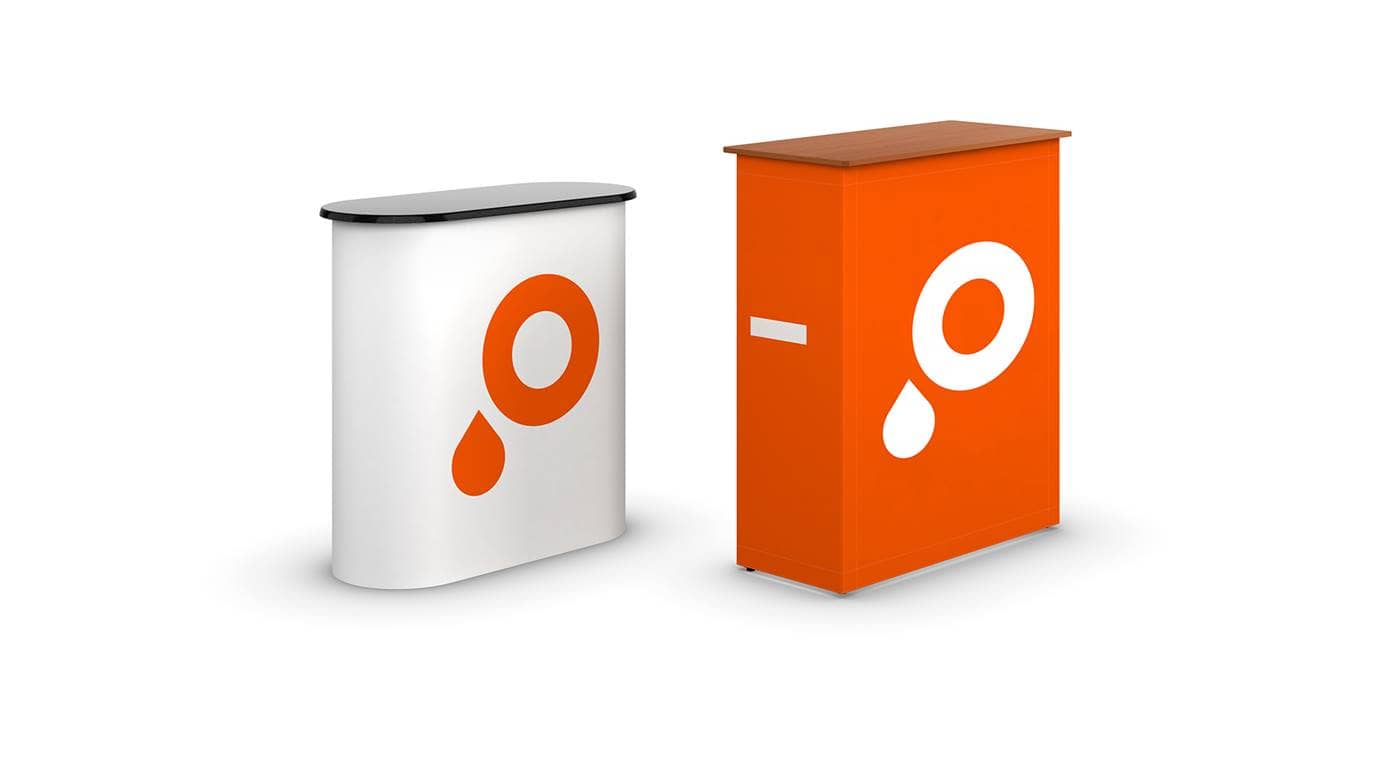 Immagine banchetto da fiera   desk fieristico