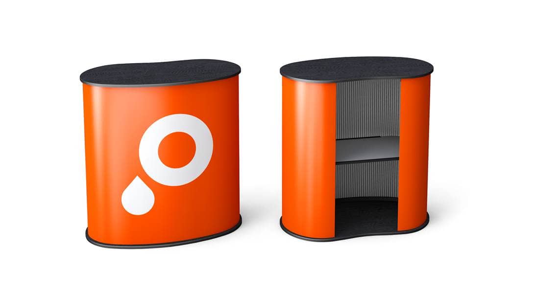 Banchetti per fiere curvi