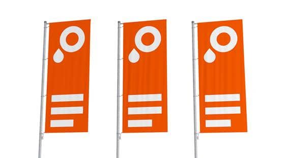 Immagine bandiere per asta con braccio orizzontale