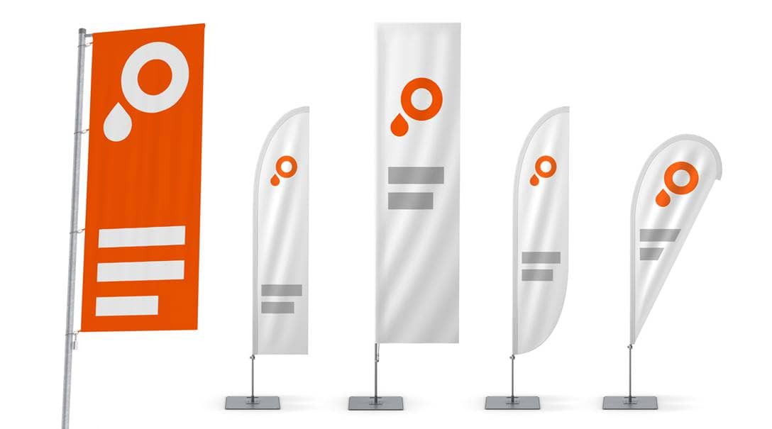 Immagine bandiere e beachflag