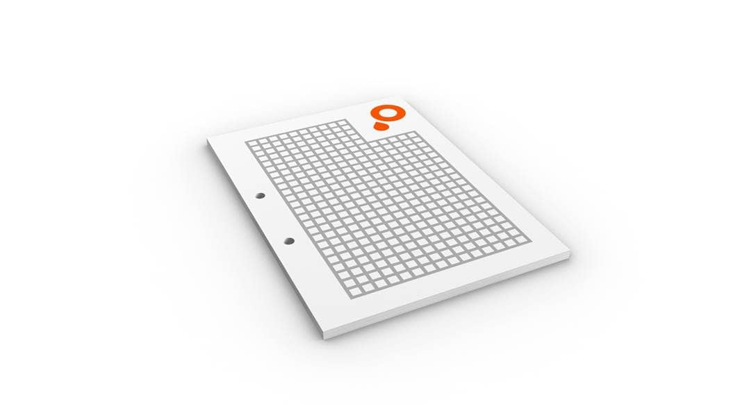 Immagine block notes con doppia foratura