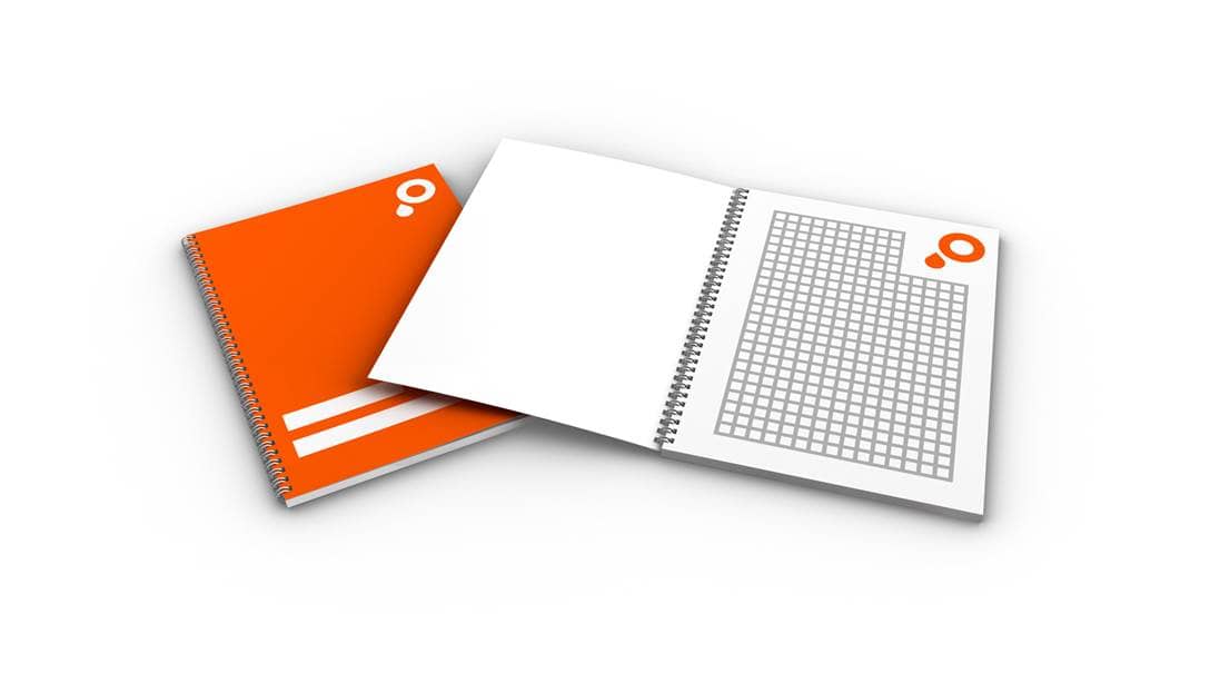 Immagine block notes con spirale