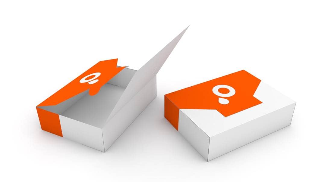 Immagine astuccio pieghevole con coperchio ad innesto