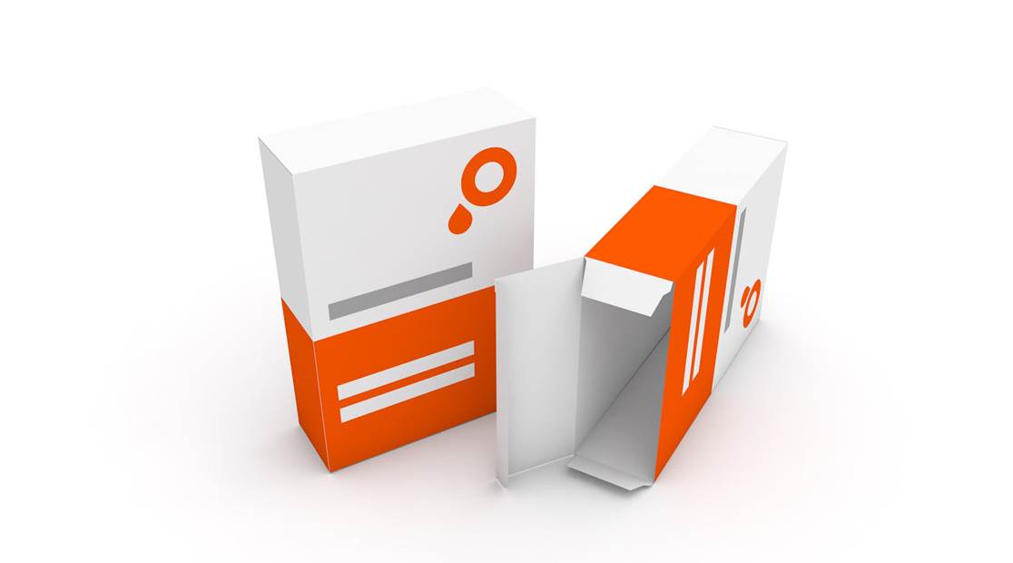 Immagine astuccio pieghevole con aletta ad incastro e linguetta di sicurezza