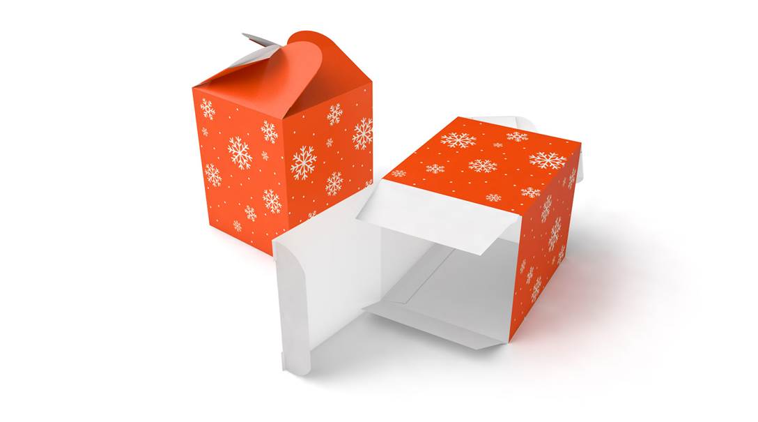 Confezione con chiusura a rosetta