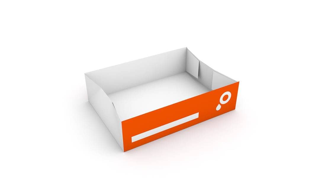 Immagine vassoio pieghevole con 4 punti colla