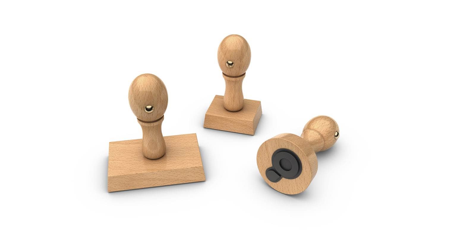 Immagine timbro di legno