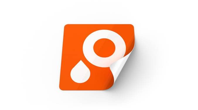 Immagine adesivi con angoli arrotondati