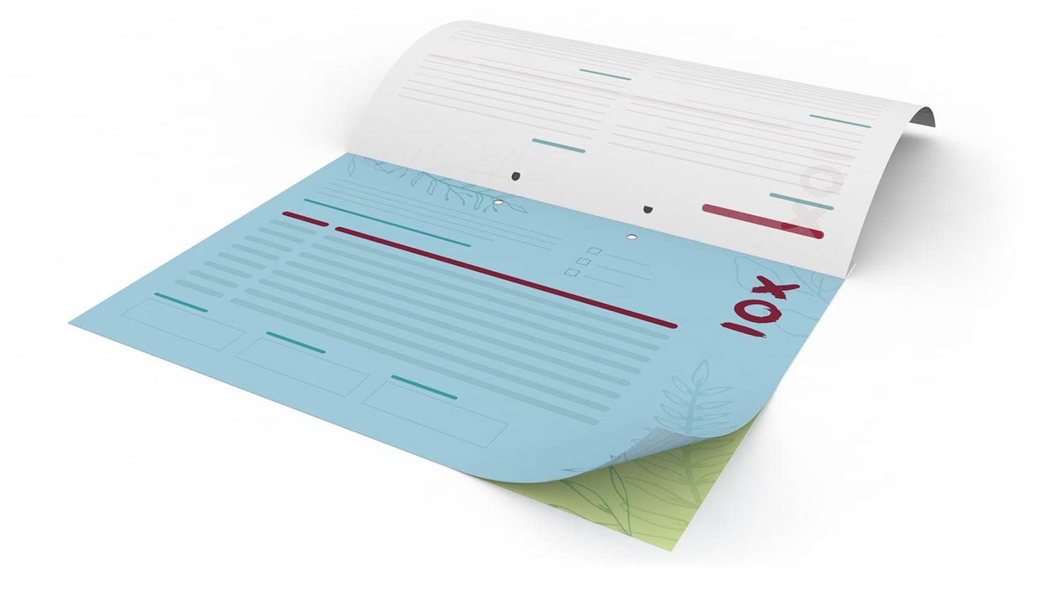 Retro fascicolo carta copiativa