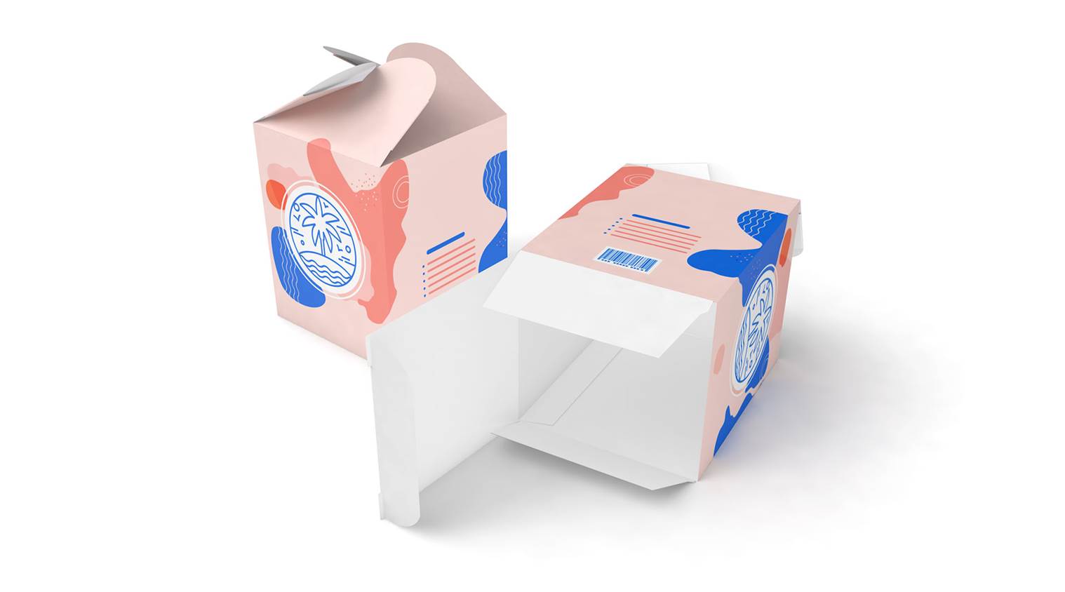 Astuccio quadrangolare con aletta ad incastro 