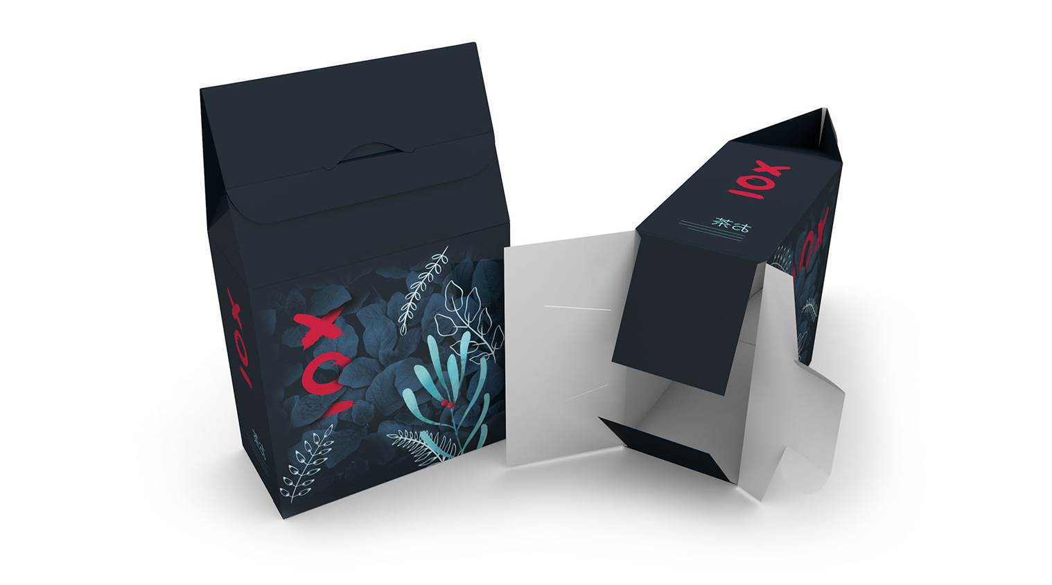 Scatola a sacchetto con fondo a scatto