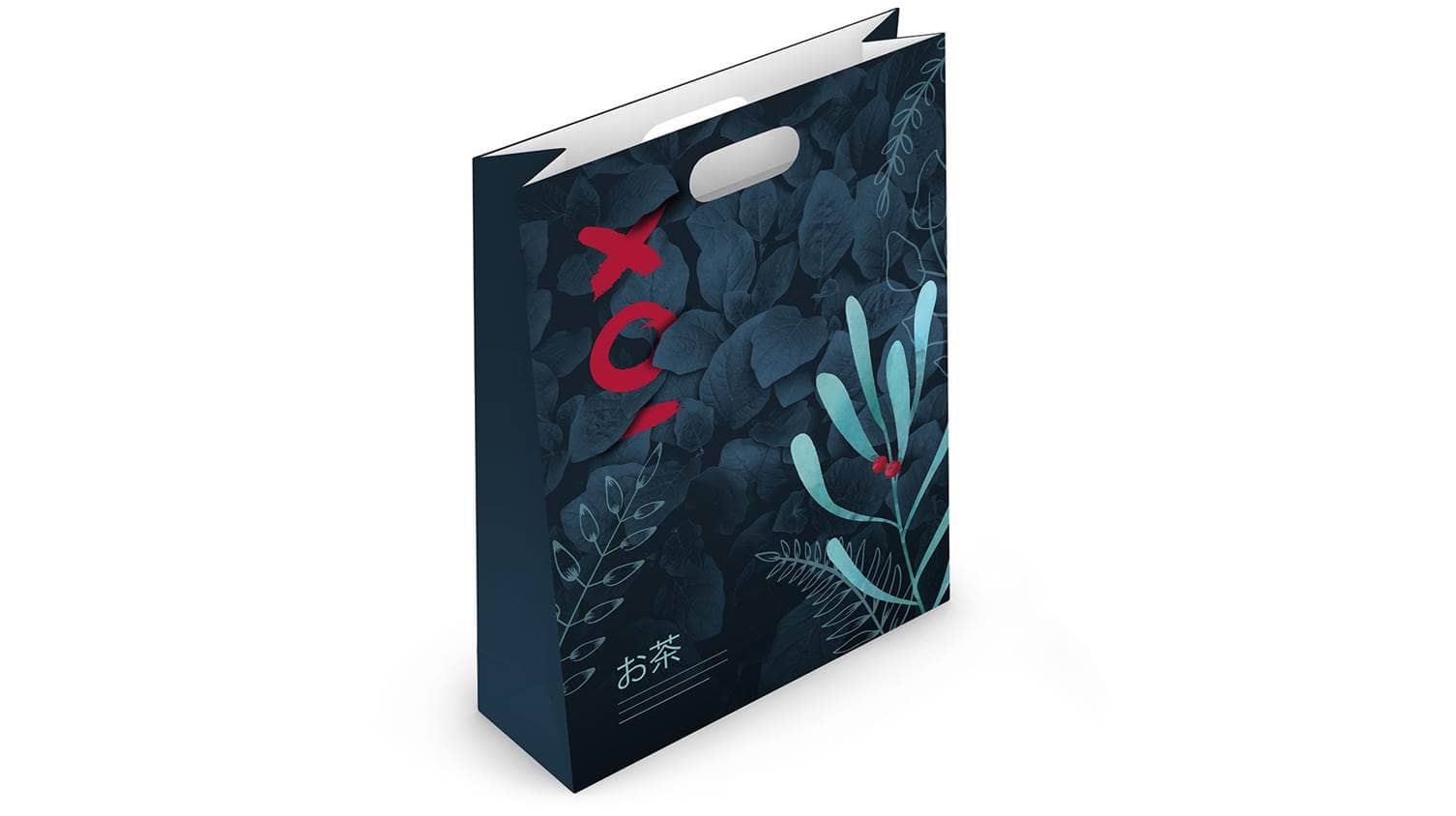 Shopper in carta con manico fustellato