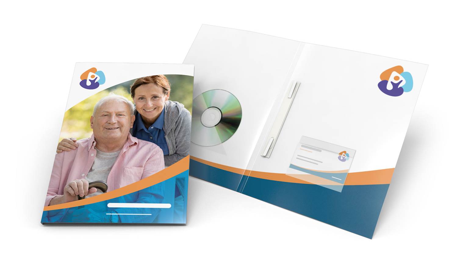 Cartella di presentazione senza bandelle