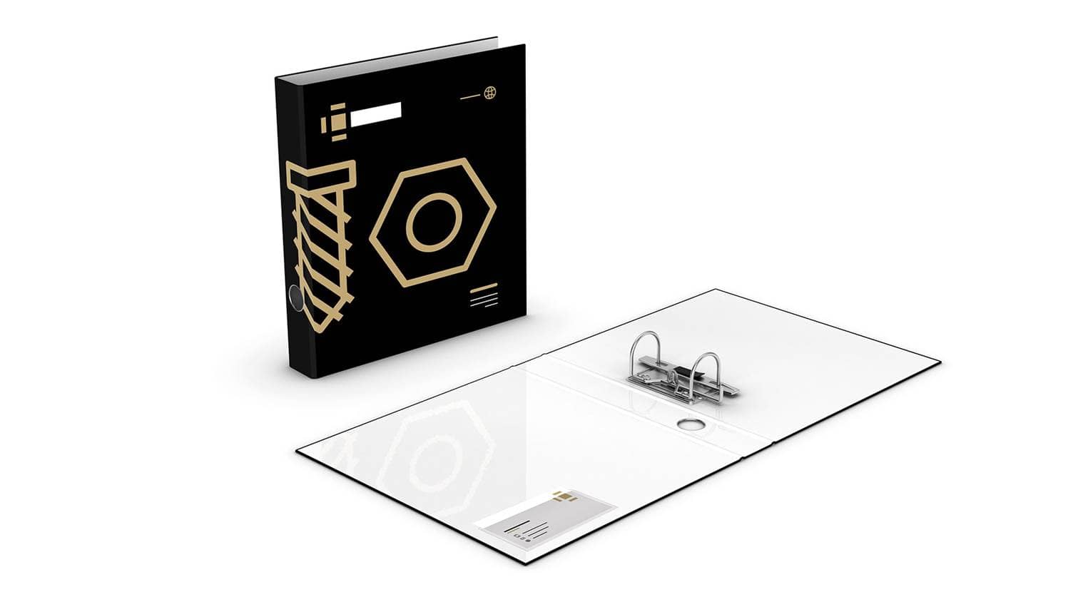 Raccoglitore con tasca per biglietto da visita