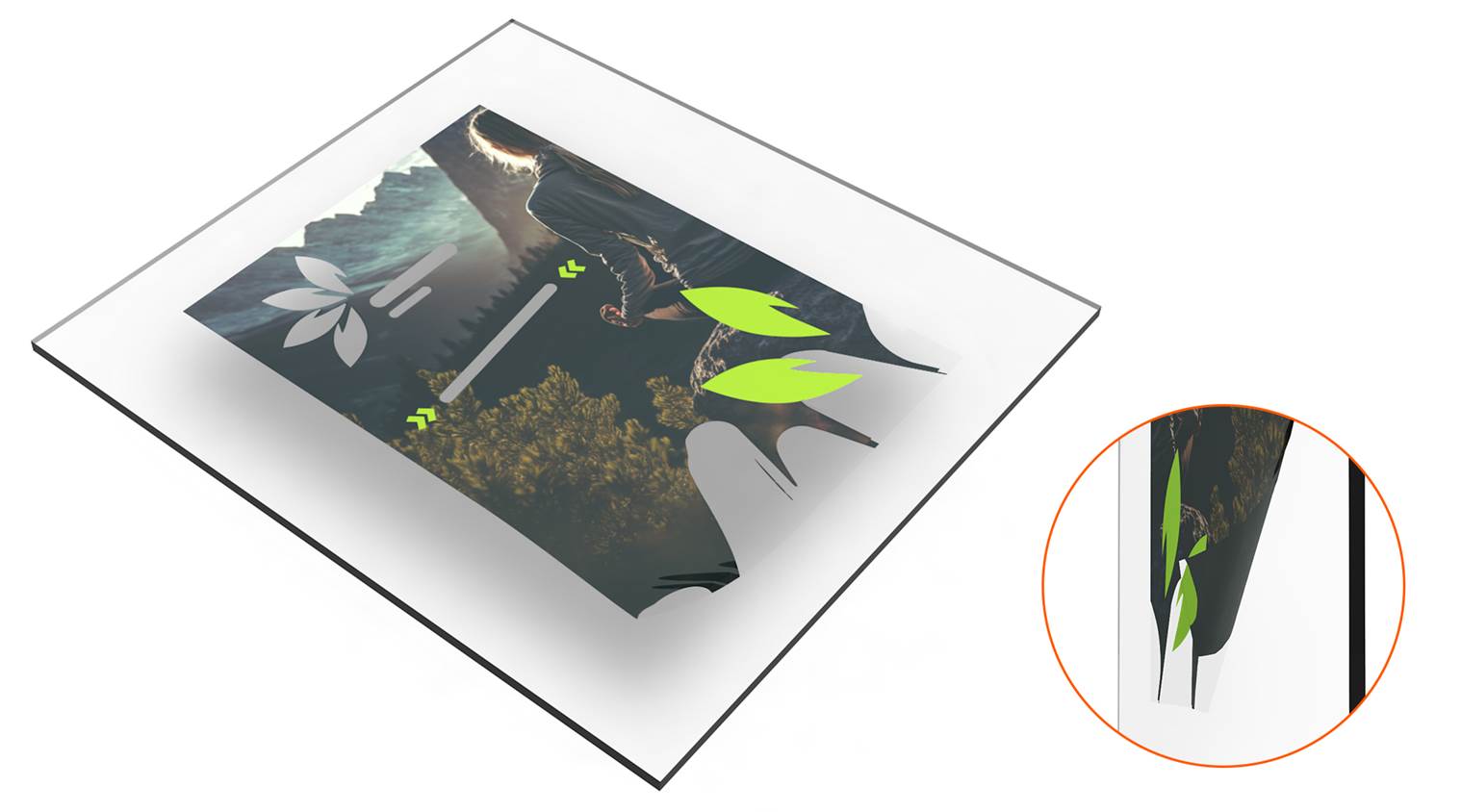 Pellicola trasparente per vetro posteriore