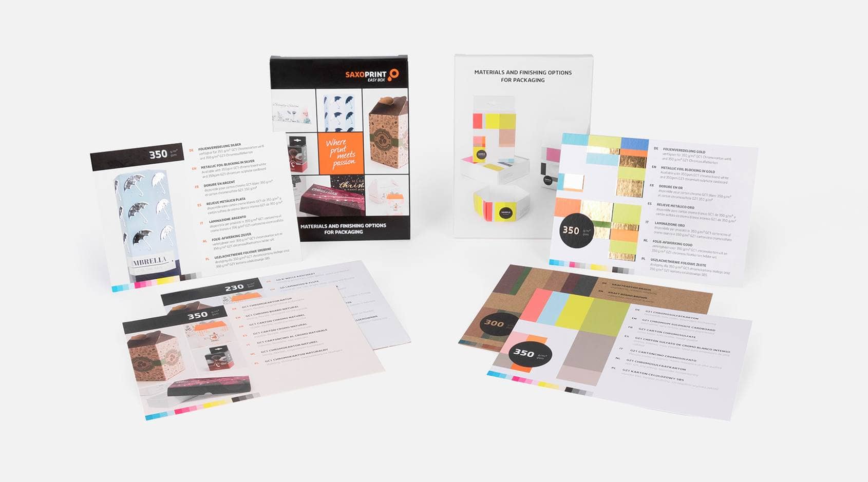 Campionario packaging